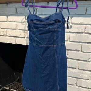 Denim Blue Strappy Dress
